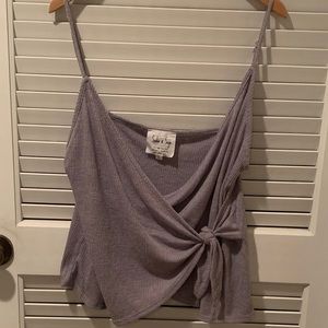 Sadie & Sage Lilac Tie Tank Top
